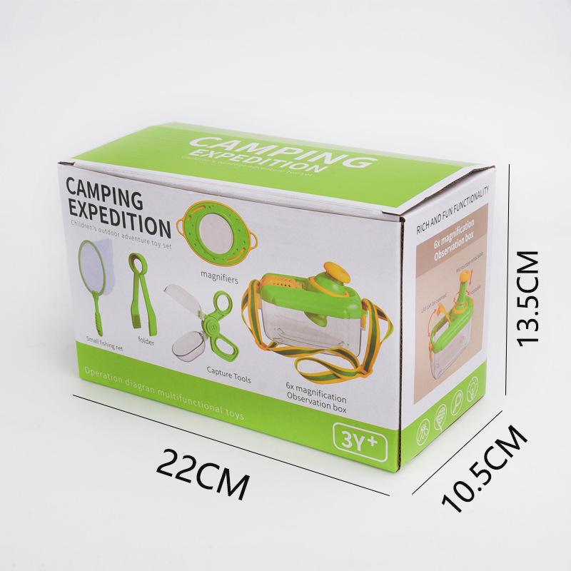 Детский набор для приключений: Коробка для насекомых, Компас, Лупа, Телескоп для исследования на открытом воздухе