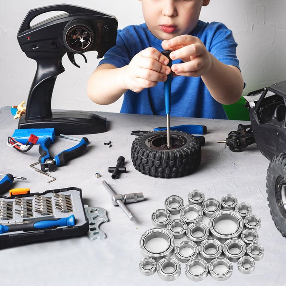 22 шт. комплект подшипников ступицы колеса с герметичным подшипником для модернизации радиоуправляемой машины, детали, аксессуары для TRX4-M Bronco Defender 1/18 RC Crawler Car