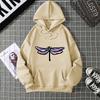 Quick Selling Independent Station Let It Be Butterfly Printing Long Sleeve Hooded Sweatshirt For Women