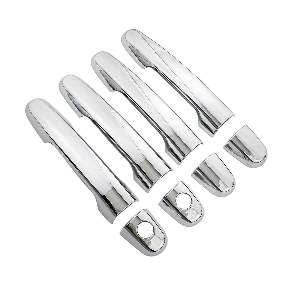 Для Toyota Vios Yaris Vitz цвет углеродного волокна, внешний вид, ремонт, хромированная дверная ручка, декоративная накладка, защита