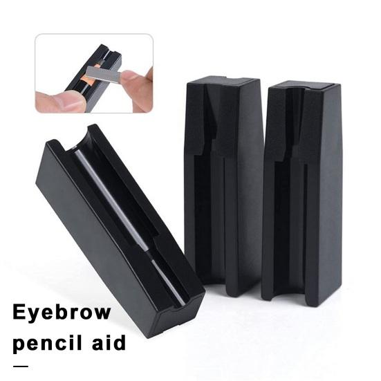 Линия точилка для карандашей для бровей, помощь для начинающих, вспомогательное устройство для точилки для карандашей для бровей, инструмент для макияжа, карандаш 2-в-1, микро-карандаш для бровей