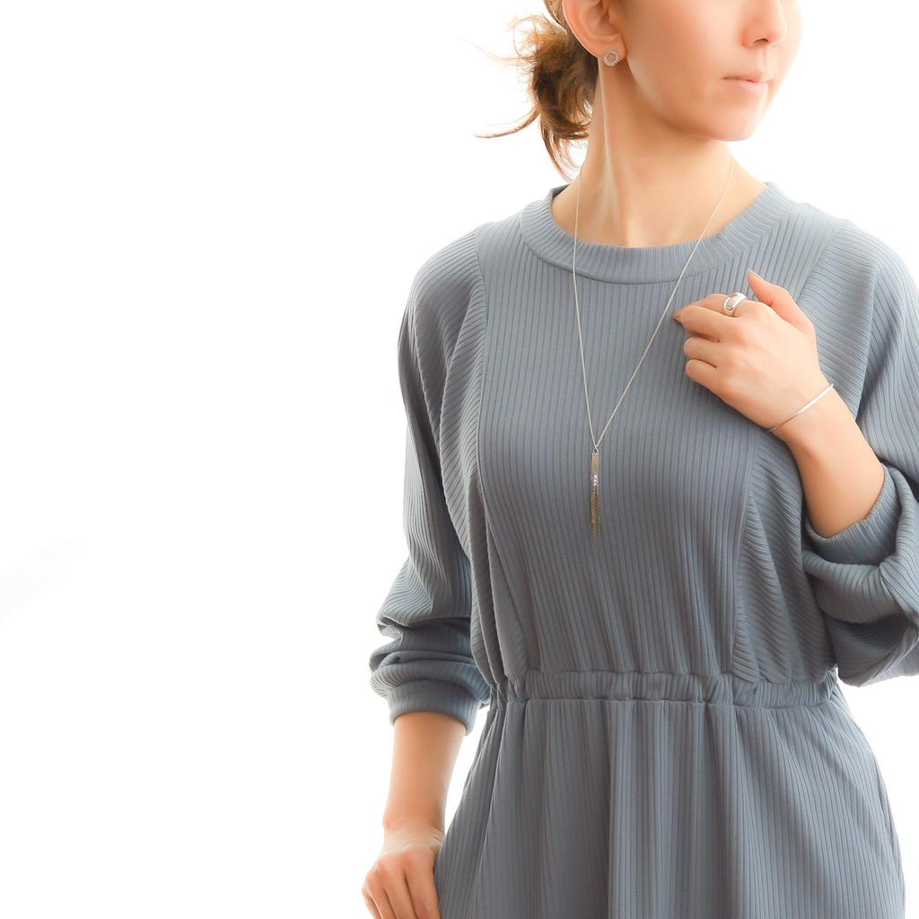[NAOTJEWELRY] [Naot Jewelry] Длинное ожерелье с кисточкой Длинная цепочка (Серебряное ожерелье) Простое женское