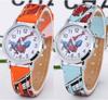 Trendy Spider Boys Watch Childrens Quartz Cartoon Pu Strap Wristwatch