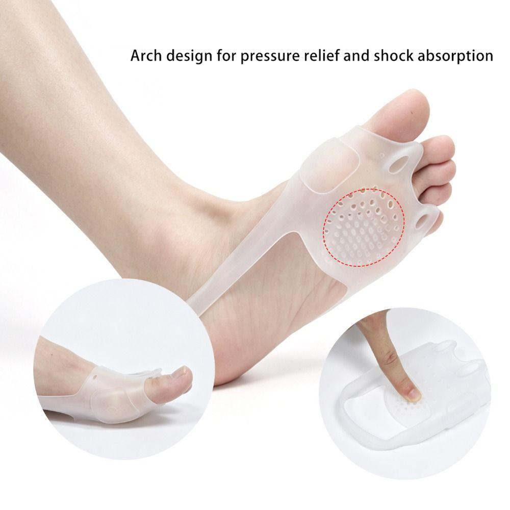 1 Pair Breathable Gel Toe Protectors Washable Forefoot Pads Comfortable Toe Spacers  Hiking