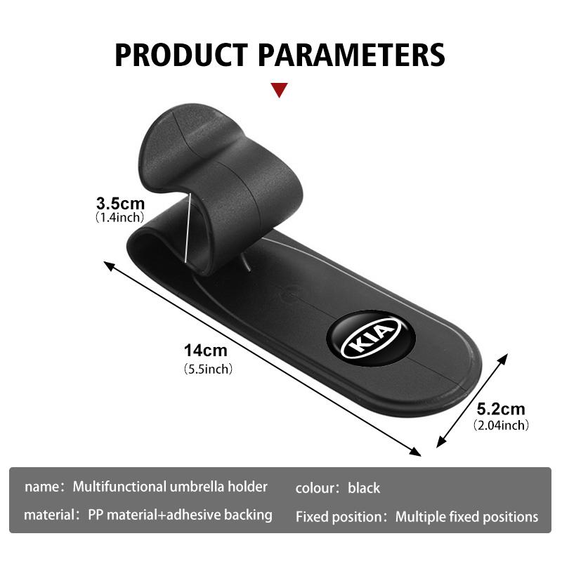 OXXN7 For KIA Universal Car Umbrella Holder Multifunctional Auto Accessory Clip Sorento Stinger Soul Spectra Niro Cadenza Sephia
