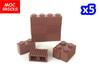 50 шт. Кирпичик 1x2 с решеткой, темно-серый 2877 Соединительный кирпичик СДЕЛАЙ САМ Строительный кирпичик Частица Детская игрушка Подарок