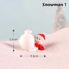 Micro Landscape Fairy Garden Christmas Accessory Santa Claus Figurines Miniature Snowman Xmas Tree