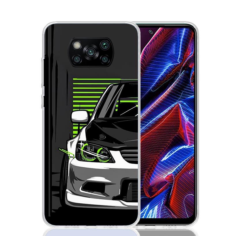 Чехол для телефона JDM Tokyo Drift Спортивный автомобиль Мужской Мужчины Для Xiaomi Poco F7 Ultra X7 X6 Pro X5 Redmi 15 15C 13 13C 12 12C 10 10A 10C 9 9A