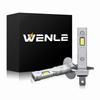 WENLE Ultra Compact H1 LED Headlight/Fog Lamp, White, 6500K, Compatible with Vehicle Inspection, DC