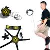 Football Kick Trainer with Adjustable Belt Elastic Rope Fastener Tape Soccer Training Aid Hands Free Throw Sole Practice Equipment for Kids
