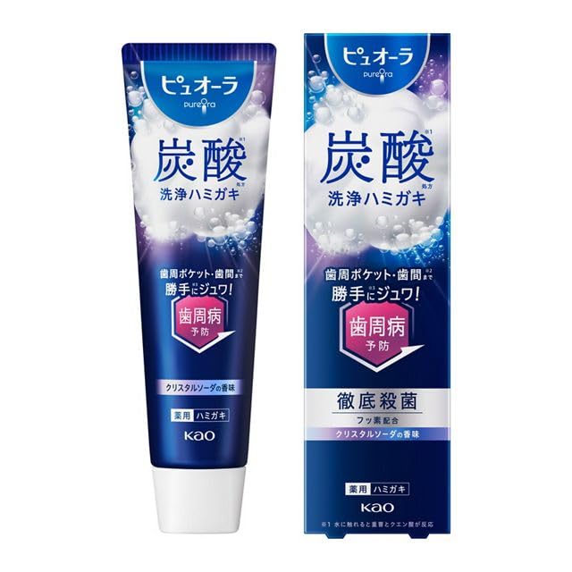 Pure Aura Carbonated Cleansing Toothpaste (95g x 2) Toothpaste Cleansing Detergent Toothpaste Periodontal Pocket Care Medicinal Toothpaste