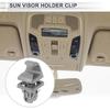 Зажим-держатель солнцезащитного козырька для Toyota Camry Highlander Corolla Prius RAV4 Solara Matrix Зажим-фиксатор солнцезащитного козырька Крючок №74348-06030 Пластик 1 шт Серый