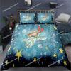 Аниме Маленький принц Le Petit Prince Комплект постельного белья Мальчики Девочки Двуспальный Queen Size Пододеяльник Наволочка Постельное Белье Детский Взрослый029963