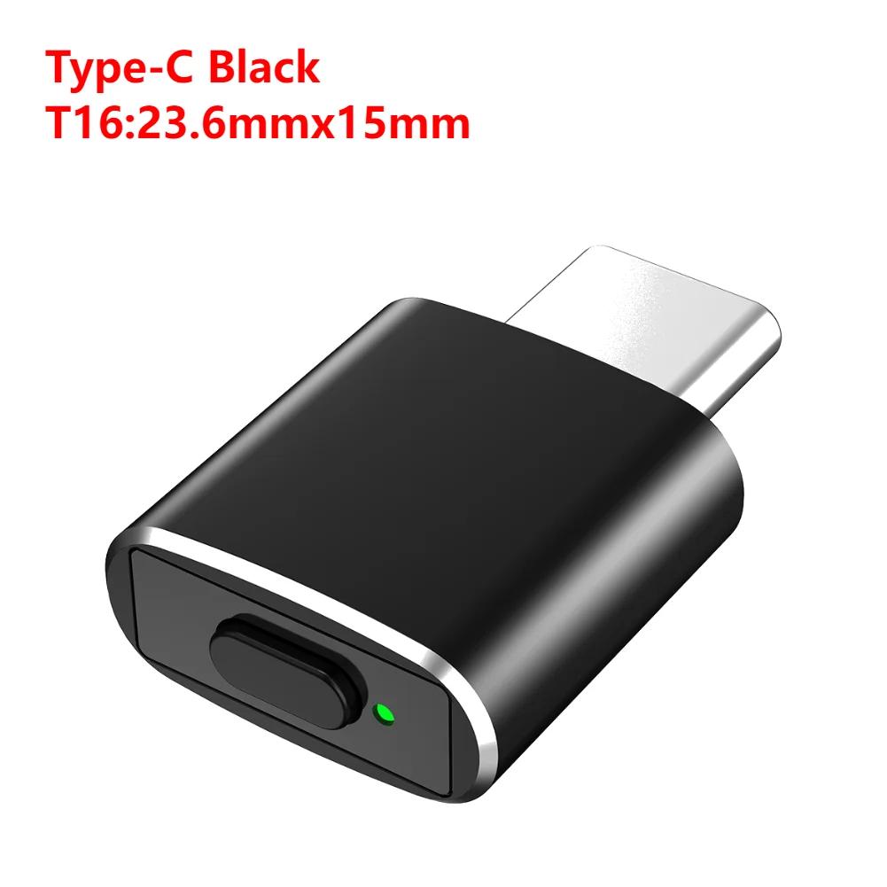 Мини-автоматический джигглер мыши USB/Type-C, незаметный автоматический шейкер мыши, 3 режима джигглинга, устройство для перемещения мыши для ноутбука, настольного компьютера
