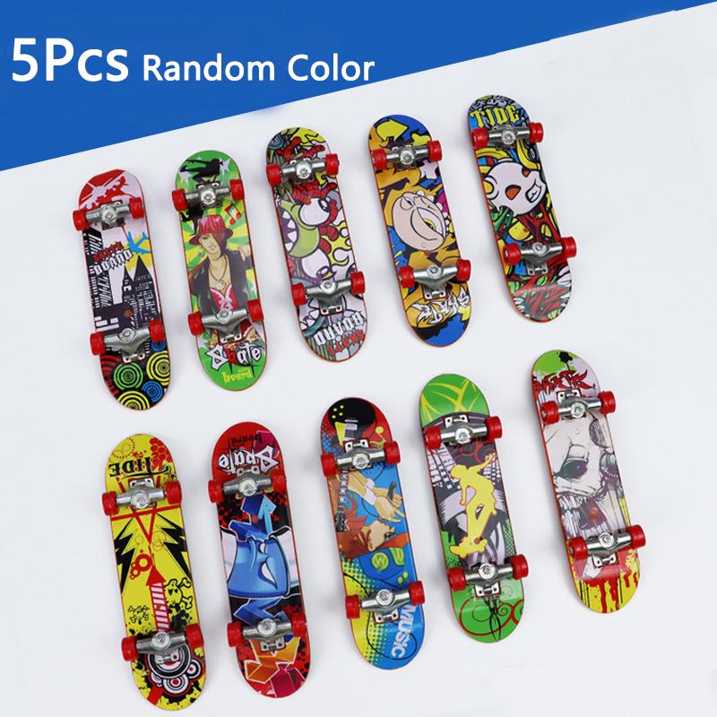 5 шт. Мини Фингерборд Тех Трак Фингер Скейтборды Детская игрушка Сплавной Стенд Настольный Скейт Для Детских Игрушек Подарок