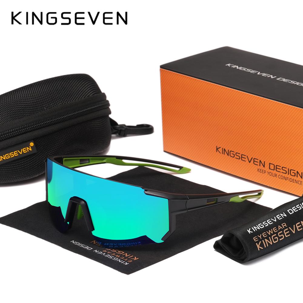 Солнцезащитные очки KINGSEVEN для велоспорта, мужские и женские очки для горного велосипеда, UV400, поляризованные, для скалолазания, защитные очки