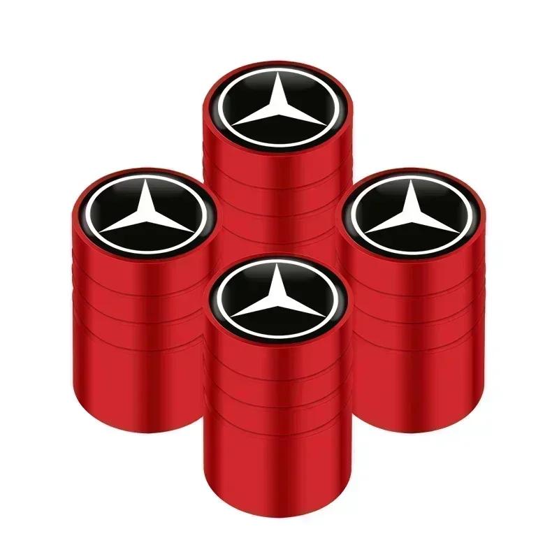 UKY5 Колпачки на ниппель автомобильных шин Стиль с накаткой Колпачок на вентиль шины Колпачок на шток колеса Воздушный клапан Для Mercedes Benz W211 W204 W210 CLA GLA