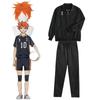 Anime Haikyuu!! Shoyo Hinata Cosplay Wig Karasino School Volleyball Team Uniform Jacket Pants Outfit Halloween Costumes