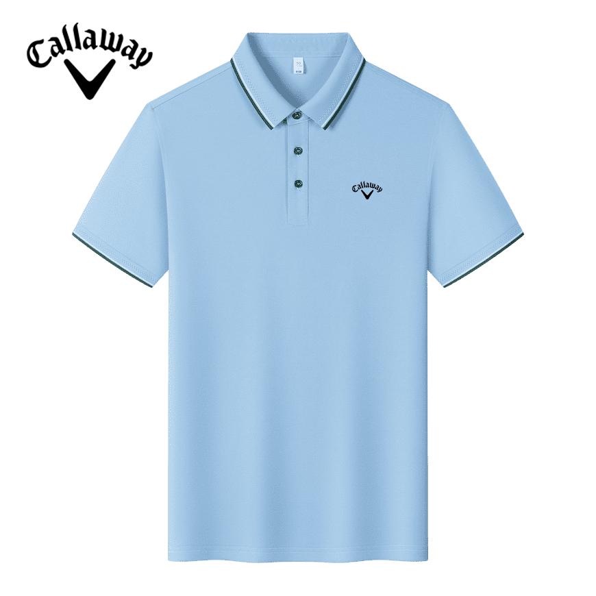 Callaway 2025 Summer Men's and Women's Embroidered Business Casual Polo Shirt Ice Ion Fiber Golf Quick Drying Polo Shirt