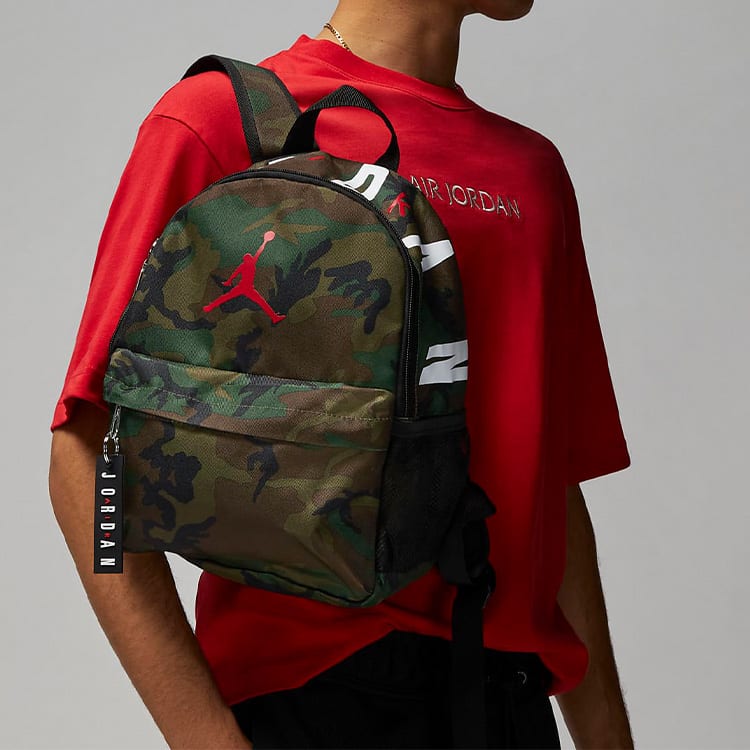 Jordan Polyester Backpack Regular Unisex Camouflage Green DV5304-347