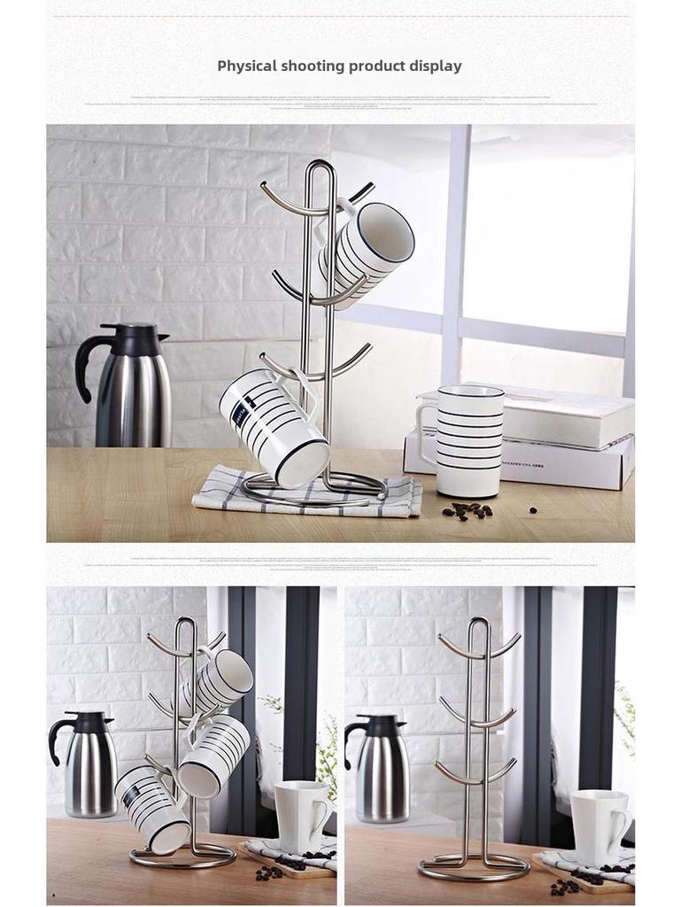 Подставка для чашек в японском стиле: Высококачественное решение для подвесного хранения и дренажа