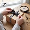 Durable Ribbon for Jewelry Making 0.4" x 9.8 Yards Paw Print Ribbed Ribbon, Decorative Fabric Pet Themed Gift Wrapping and DIY Craft Bows, Floral