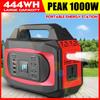 110000mah 444Wh Lithium Battery Solar Power Storage Generator Inverter Outdoor Power Station Energy Storage 110V/220V 1000W