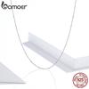 Bamoer Authentic 925 Sterling Silver Essential Tiny Round Beads Necklace 45cm Chain Link Necklaces