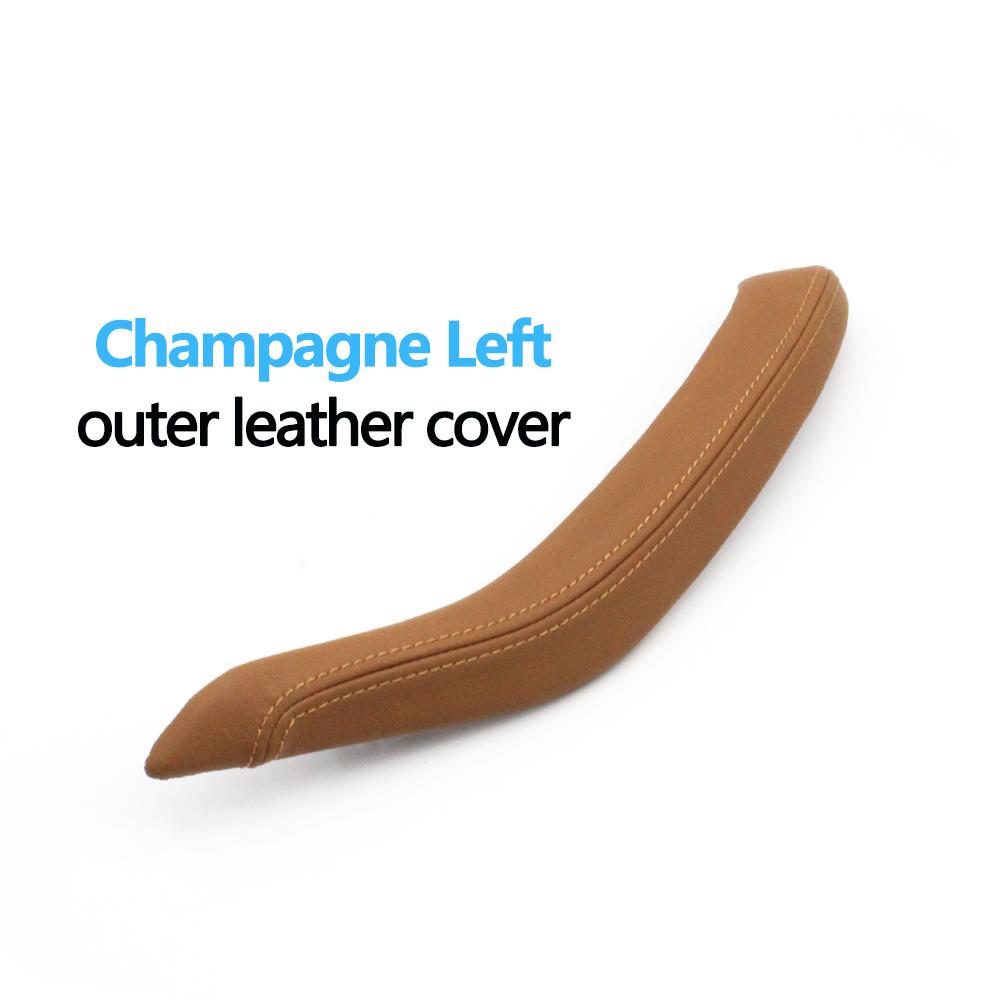 Внутренние пассажирские двери автомобиля, тянущая ручка, внешний кожаный чехол, замена для BMW X5 X6 F15 F16