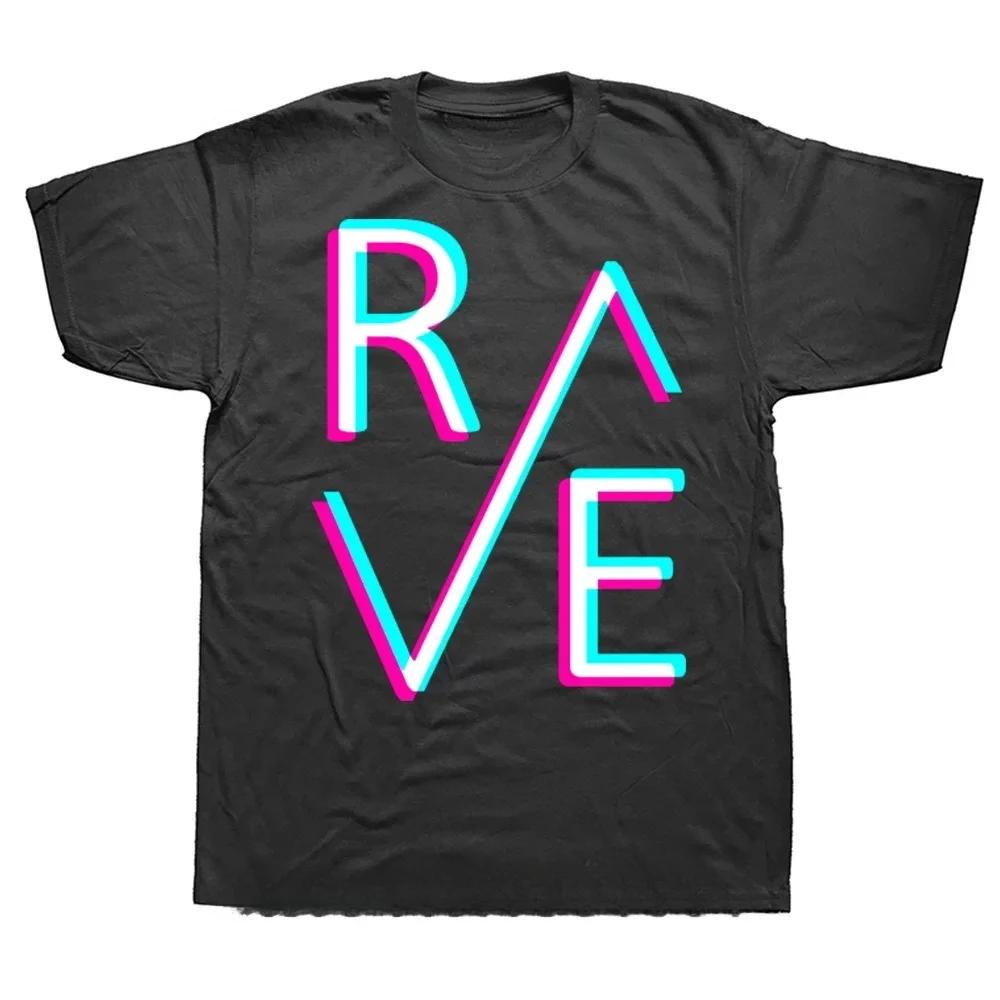 Techno Rave T Shirt Dj Electronic Dance Music Summer Graphic Cotton Streetwear Short Sleeve Birthday Gifts T-shirt Clothing