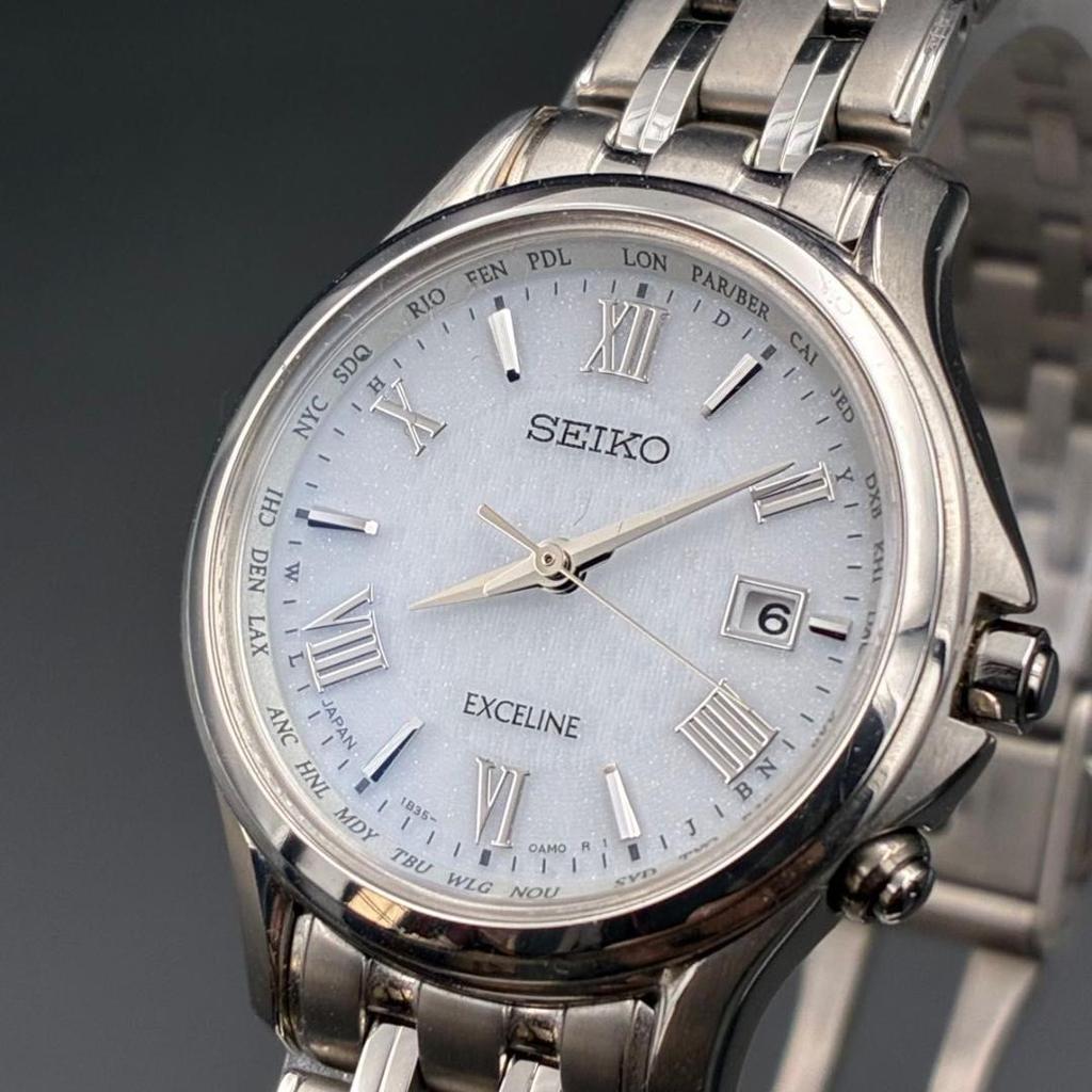 [USED] SEIKO Exceline 1B35-0AE0 Date Dolce