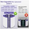2 упаковки улучшенных сменных фильтра HP1 для Dyson HP1 HP07 PH01 HP10 TP07 TP10 TP09 HP09 HP06 TP06 PH02 PH03 PH04 - 360° Комбинированный Glass Pure Cool Hot