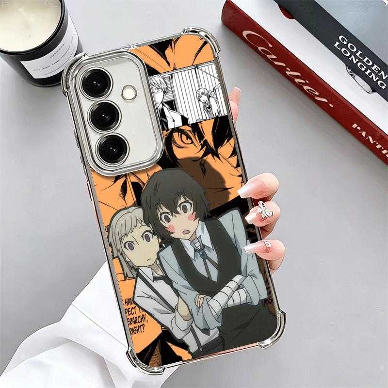 Чехол для телефона с покрытием Bungo Stray Dogs для Samsung A17 A07 A37 A57 A16 A56 A15 A55 A14 A54 A13 A53 A26 A36 A25 A35 A24 A34 A2