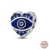 100% Настоящая Медь Классические Подвески-Шармы Глаз Дьявола Для Женщин Подходят для Оригинальных Браслетов Qikaola Изысканное Изготовление Ювелирных Изделий Своими Руками