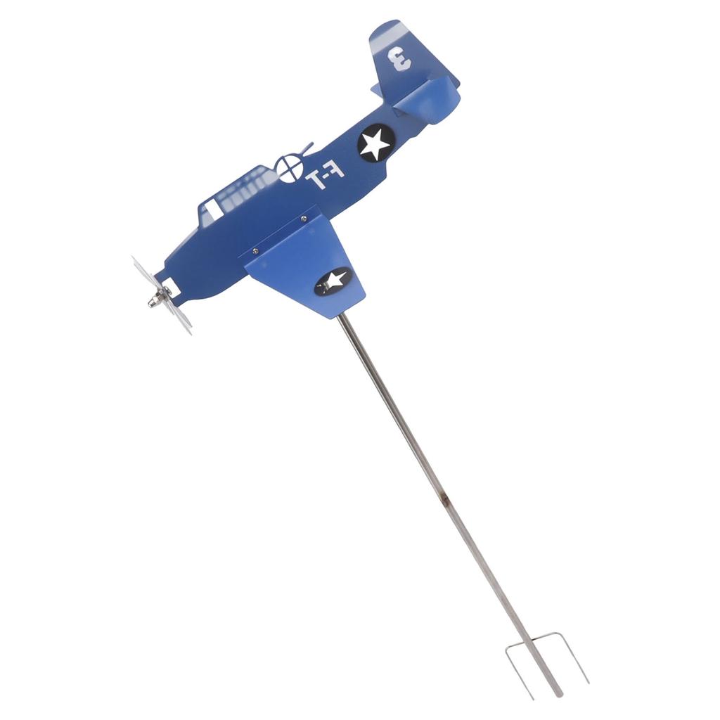 Airplane Weather Vane Iron Stainless Steel Outdoor Wind Spinner Windmill for Garden Patio Lawn Yard