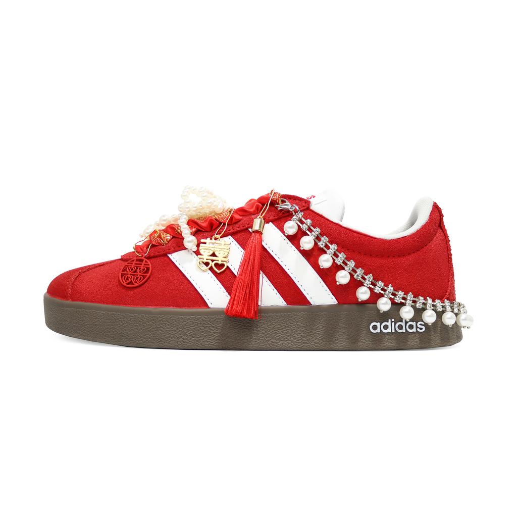 adidas Мечта за занавесом, Нескользящие низкие кеды для скейтборда, Женские, Красные HQ1802(Команда629- )