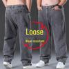 Men's Plus Size Loose Straight Leg Jeans - Extra Large, Wide Leg, Deep Rise