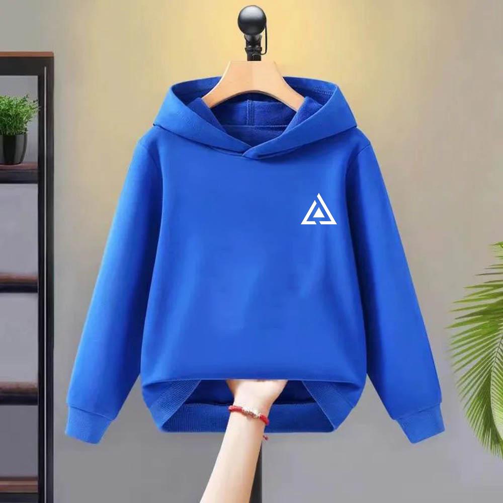 Four Seasons Simple Printing Medium Sized Children's/Children's Sports and Leisure Round Neck Boys' Hoodie Sweatshirt
