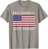 Про-Америка Анти-Трамп - Американский Флаг США Сопротивление Футболка