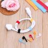 20pcs Practical Fastening  Earphone Mouse Ties Management Wire Protector Nylon Cable Organizer
