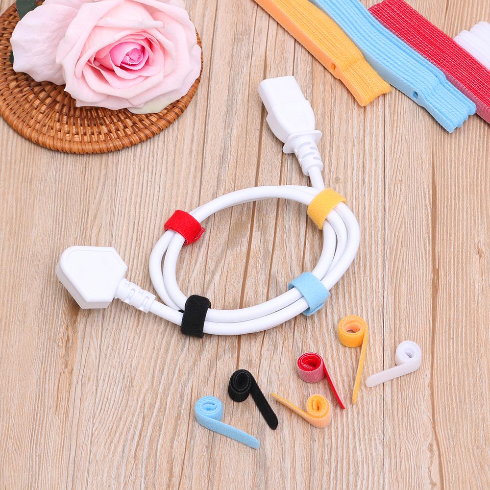 20pcs Practical Fastening Earphone Mouse Ties Management Wire Protector Nylon Cable Organizer