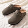 Bebealy Classic Suede Clogs For Women Cork Footbed Beach Slippers Fashion Women Mules With Arch Support Soft Men Clogs Slippers