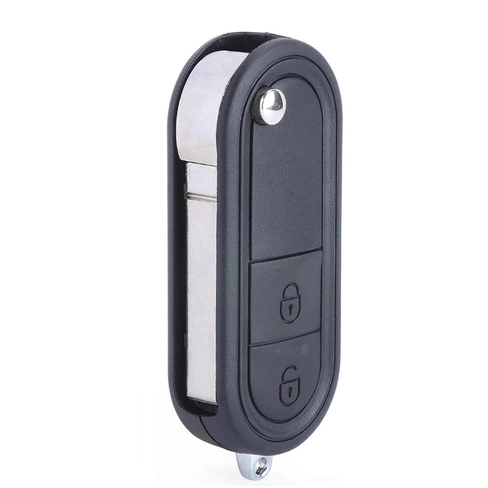 KEYECU For MG 3 MG3 2010 2011 2012 2013 2014 2015 2016 Flip Remote 2 Buttons 433MHz ID46 Chip Smart Car Key Fob
