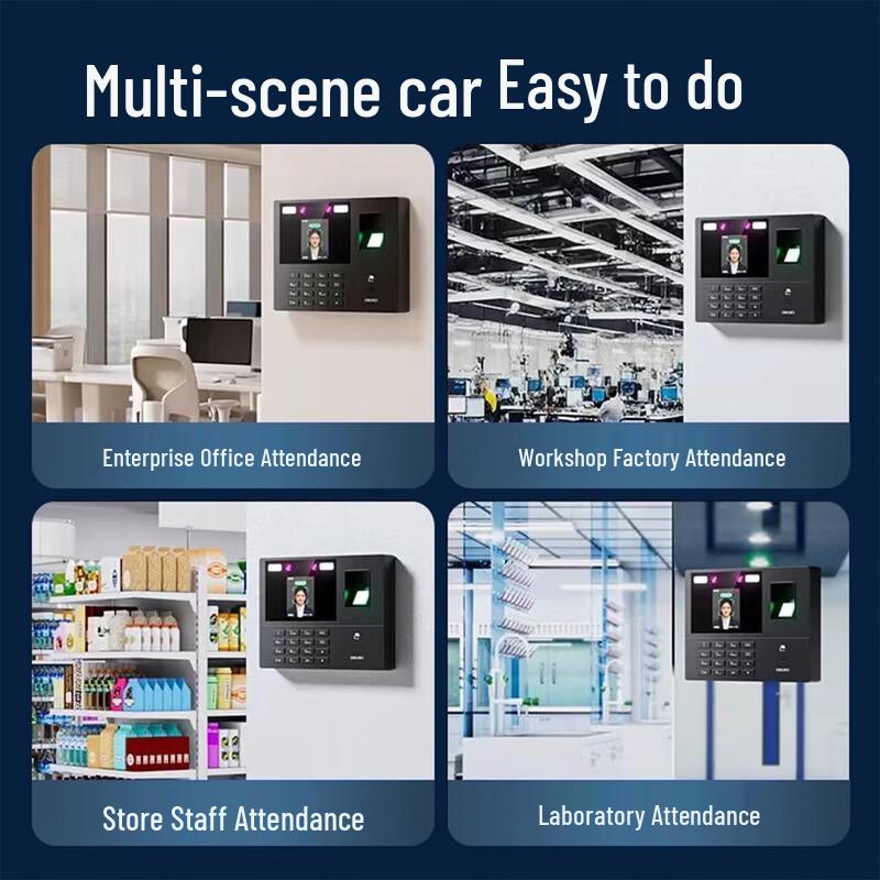 Deli AH21 Cloud Biometric Attendance Machine CN plug (adapter included)