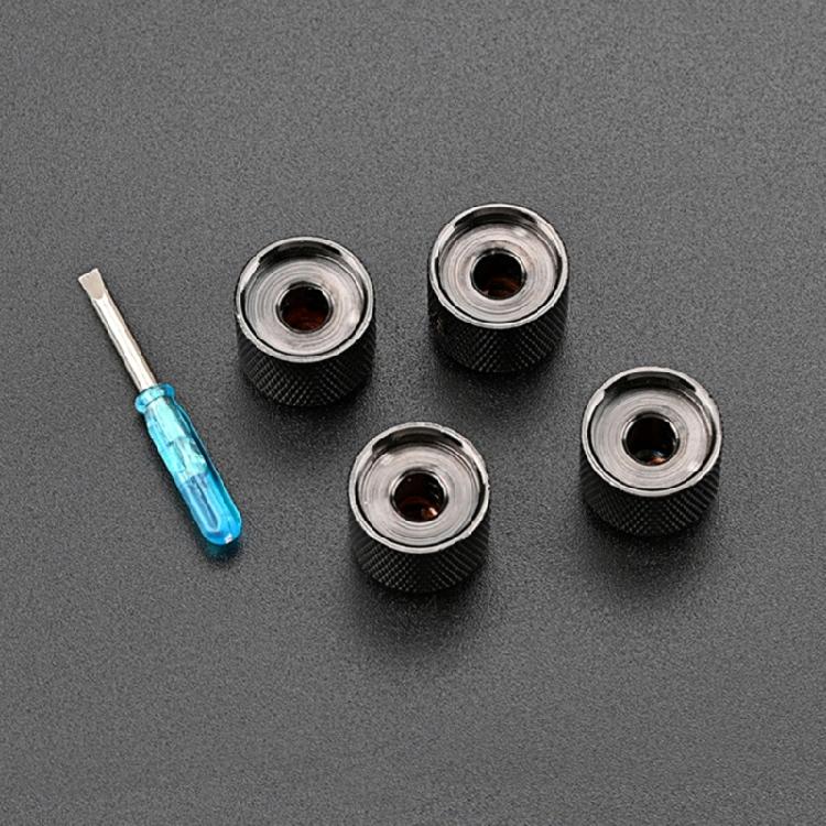 4Pcs Guitar Knobs Volume Tone Control Guitar Knobs Top Hat Knobs 6mm Shaft Hole