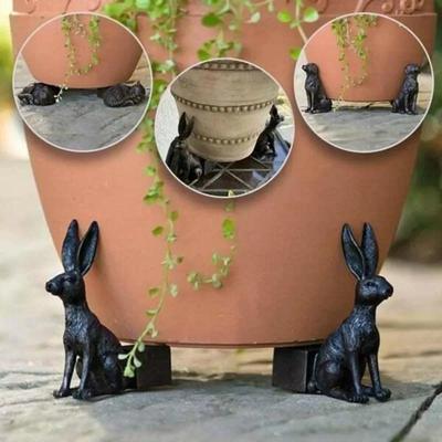 3 шт. подставка для цветочного горшка в форме животного, для кошек и собак, горшки для растений, подставки для уличного сада, смоляные горшки для ног, держатели для растений в виде бонсай