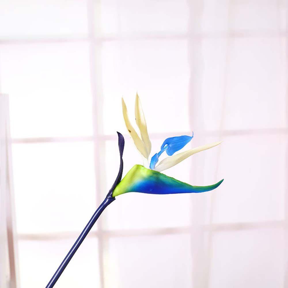 multi-coloured Artificial Decorations Natural Nearly Long Stem Silk Latex Flowers Crane Artificial  Flowers Tropical Flowers