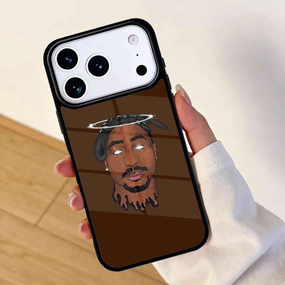 Fashion 2Pac Tupac Shakur Mobile Phone Case for IPhone 17 AIR 16pro Max 15 14 13 12 11 Bumper Cover