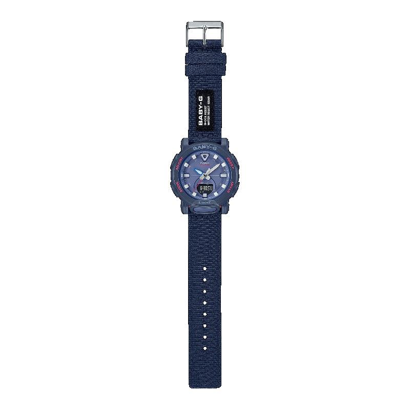Casio Женские цифровые кварцевые часы Baby-G BGA-310C-2A с полимерным ремешком, водозащитой 100 м, ударопрочные