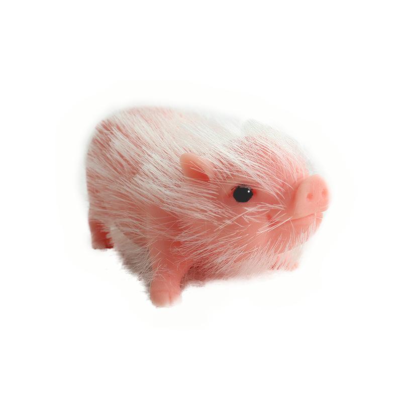 Новая имитация мягкой силиконовой куклы-свиньи, игрушка для тела, волосатая кукла-свинья, детская игрушка, рождественский подарок